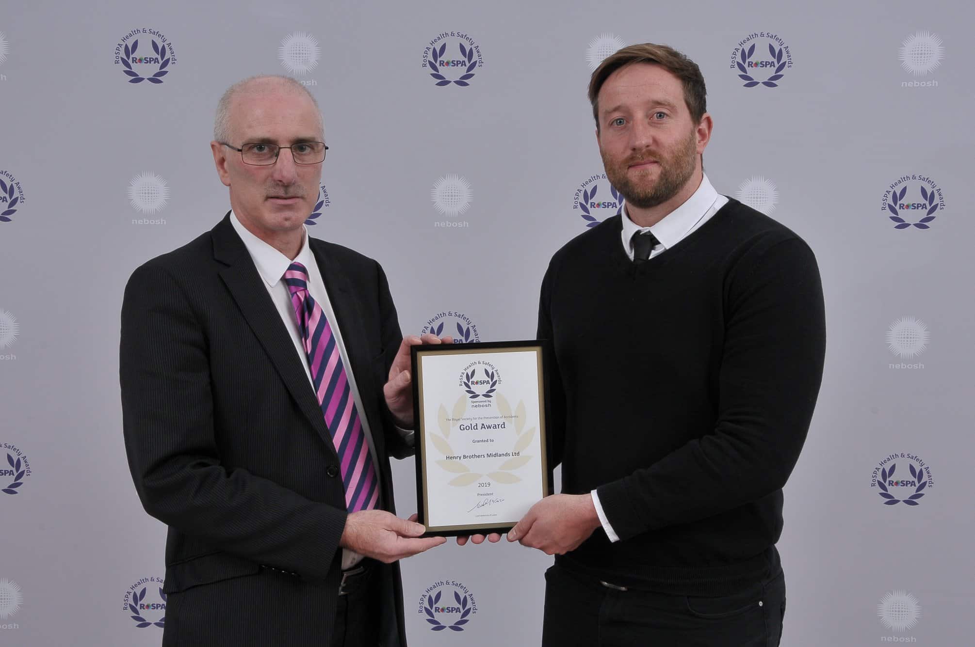 RoSPA Gold Award for Henry Brothers Midlands