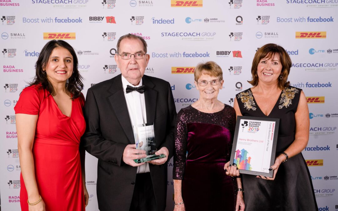 Local construction company Henry Brothers Limited wins  National British Chamber Award for Family Business of the Year
