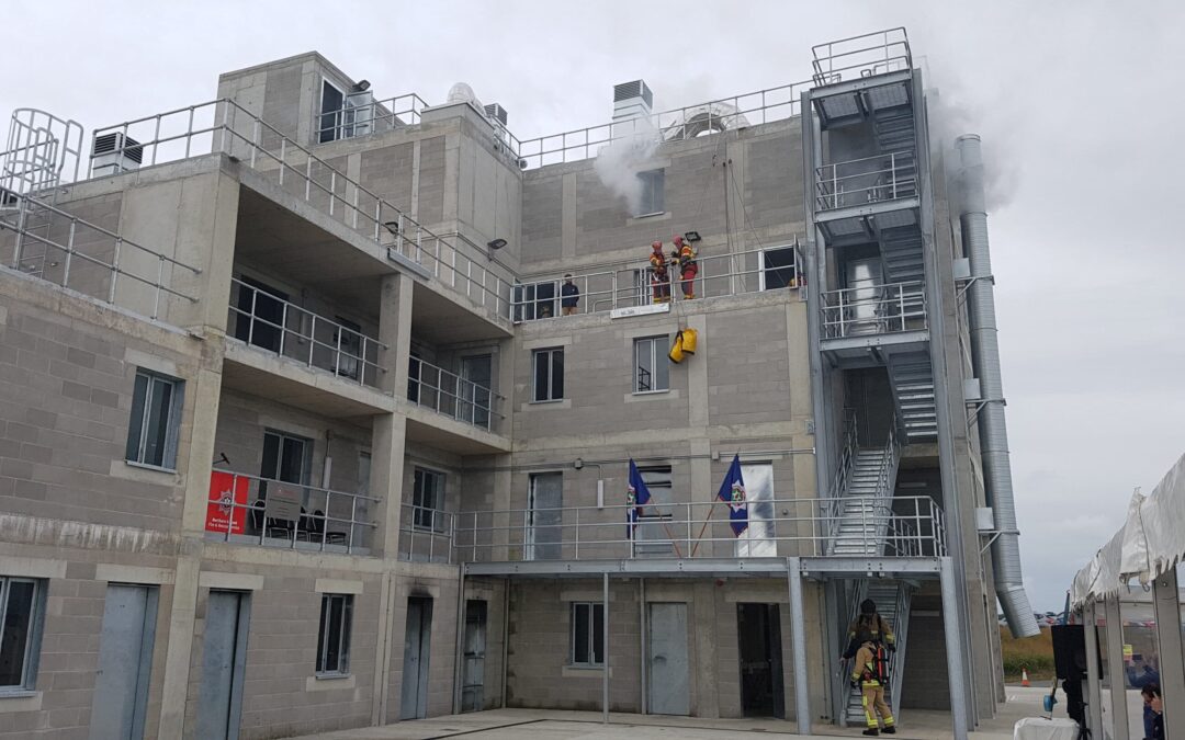 Henry Brothers is proud to deliver the completed Fire Training facility to NIFRS